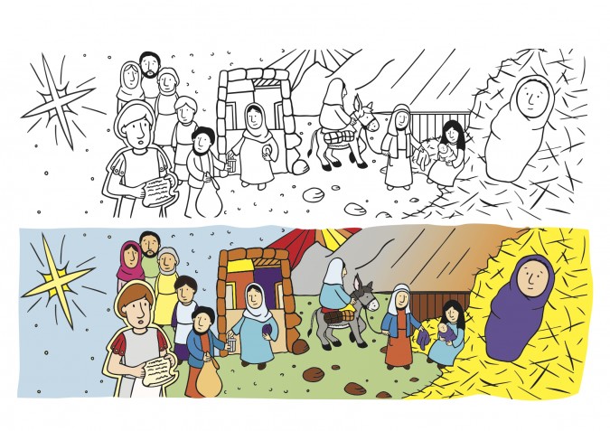 Illustration from Bible society leaflet